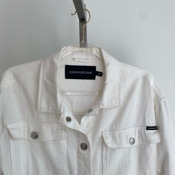 Calvin Klein white Jean jacket - Picture 2 of 5